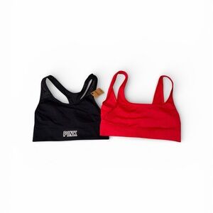 PINK Victoria's Secret Red Sports Bra Bundle